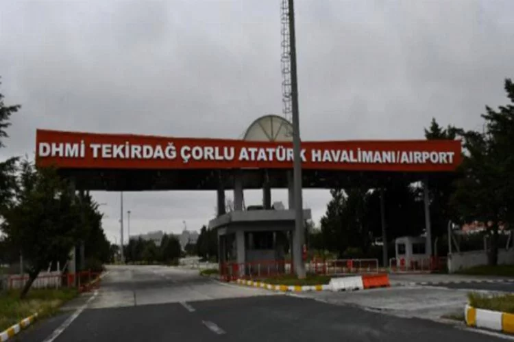 Çorlu Atatürk Havalimanı'nda uçuşlara ara verildi