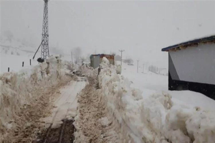 Kar nedeni ile kapanan köy yolları açılıyor
