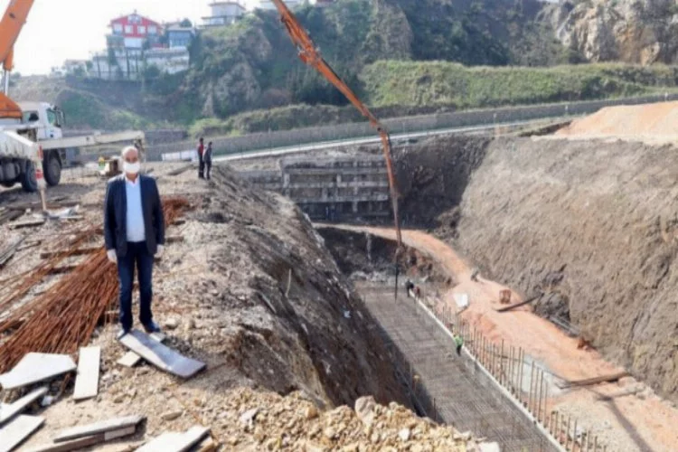 Mudanya Yıldıztepe'nin temel betonu döküldü