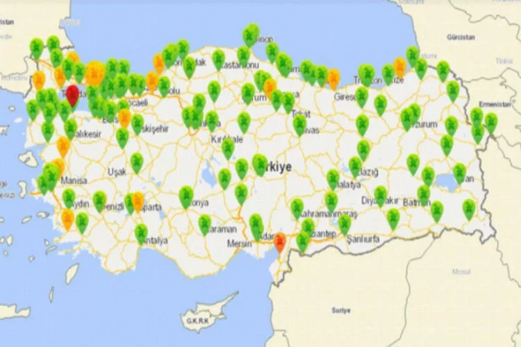 Bursa'da hava kirliliğinde büyük düşüş