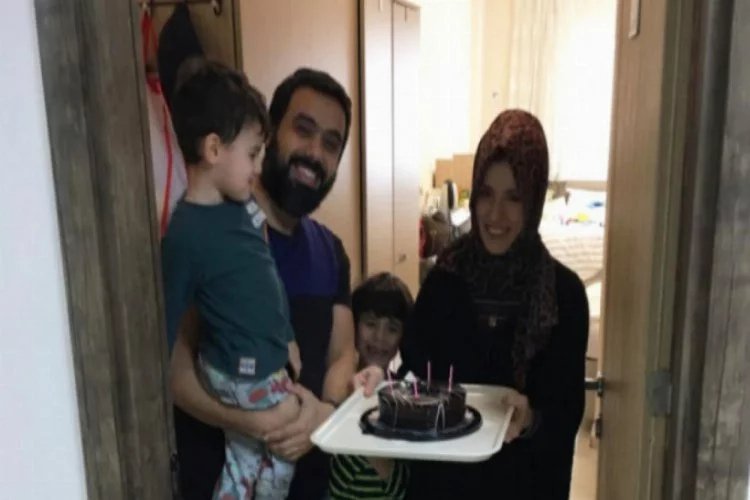 Bursa'da karantinaya alınan aileye sürpriz kutlama!