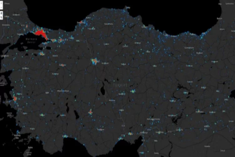 İşte Bursa'daki koronavirüs vaka haritası!