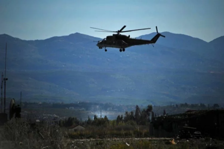 Rus helikopterleri Haseke'de devriyede!