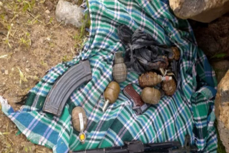 PKK'nın eylemde kullanacağı bombalar ve silahlar ele geçirildi