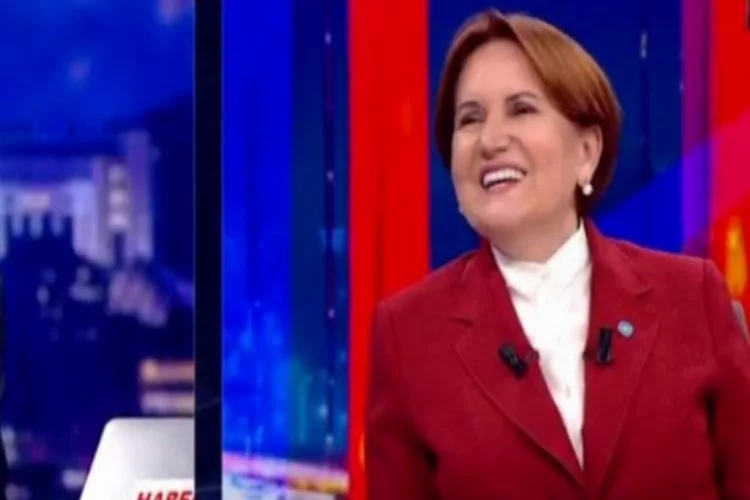 Akşener, Erdoğan'la ilgili soru sonrası kahkaha attı
