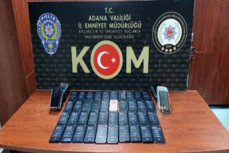 200 bin lira değerinde kaçak cep telefonu ele geçirildi