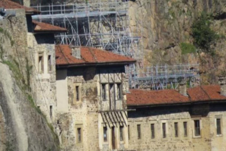 Sümela Manastırı'nda restorasyon yeniden başladı