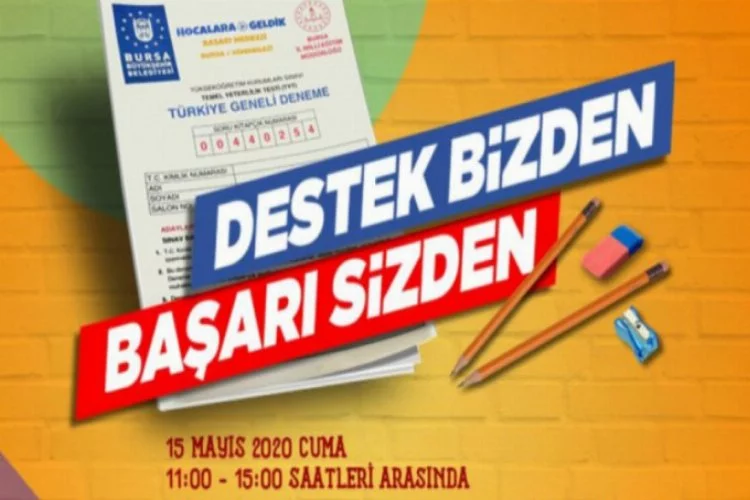 Bursa Büyükşehir Belediyesi'nden üniversite adaylarına büyük destek