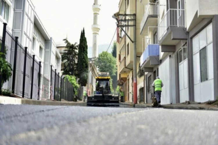 Bursa Yıldırım'da cadde ve sokaklara makyaj