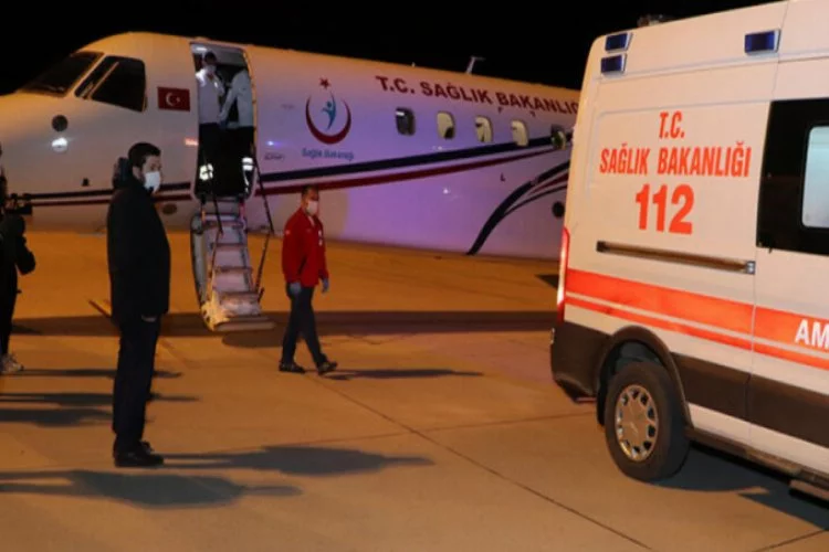 Ambulans uçak,17 günlük Kübra bebek için havalandı