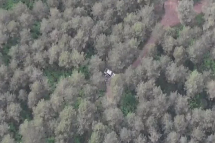 Ormanda piknik yapan kişiler drone ile tespit edildi