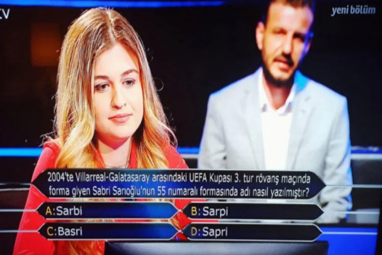 Kim Milyoner Olmak İster'e damga vuran Sabri Sarıoğlu sorusu!