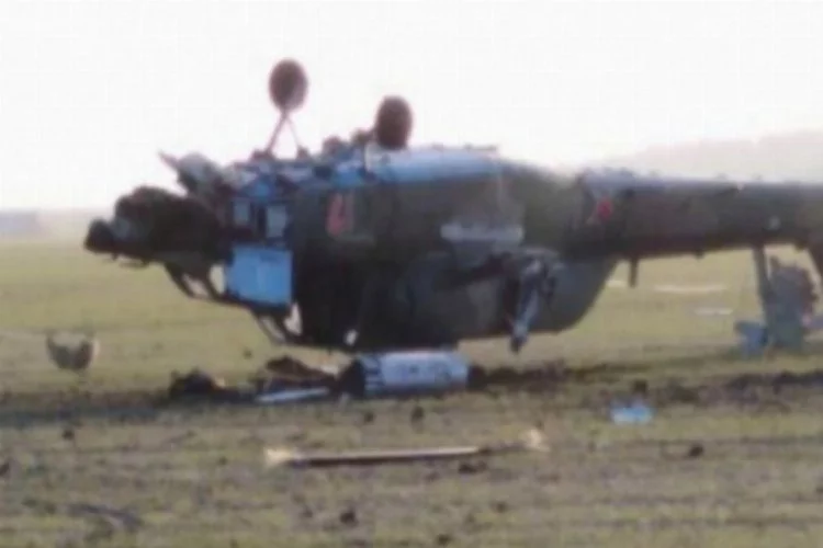 Rusya'da askeri helikopter sert iniş yaptı