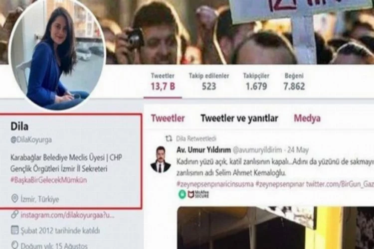 CHP Gençlik Örgütleri İzmir İl Sekreteri Dila Koyurga hakkında suç duyurusu!