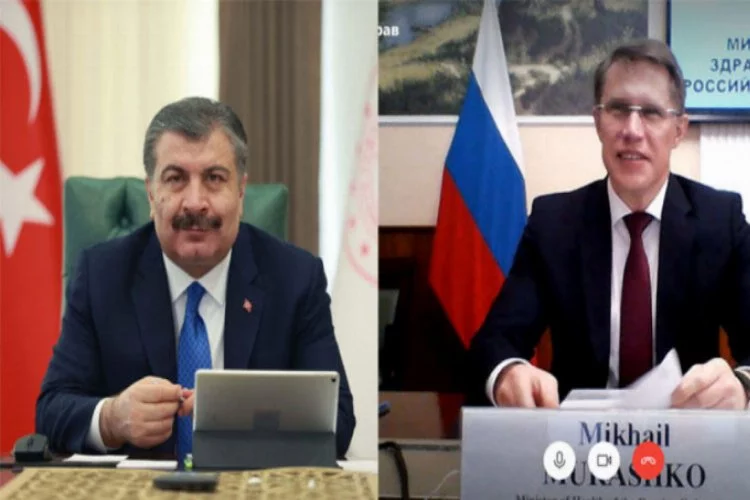 Sağlık Bakanı Koca, Rus mevkidaşı Murashko ile görüştü