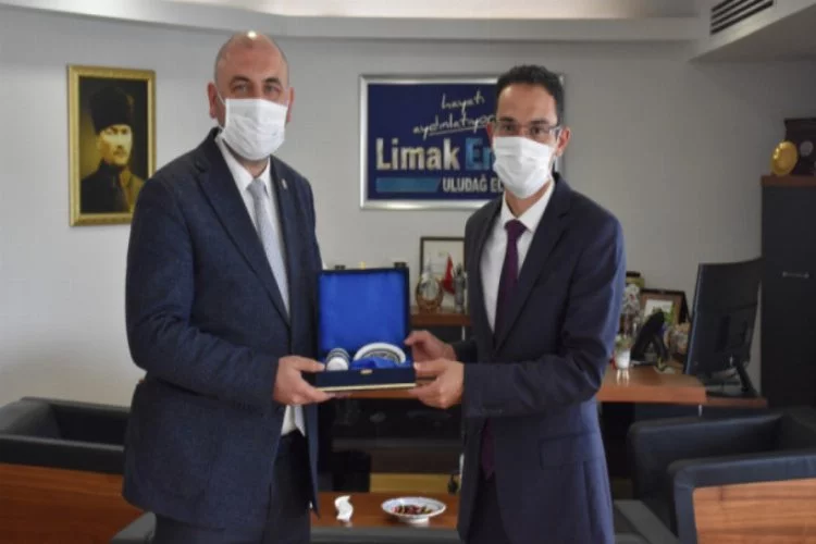 Bursa Orhangazi Belediye Başkanı Aydın Limak Genel Müdürü'ne ziyaret