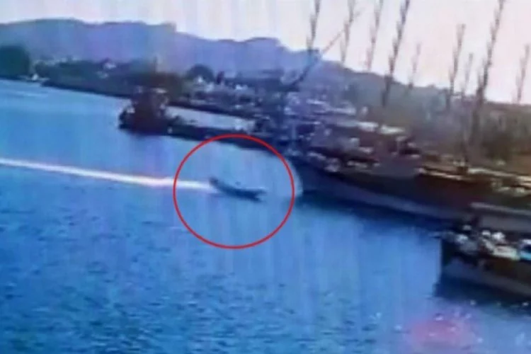 Emir'in öldüğü bot kazası kamerada