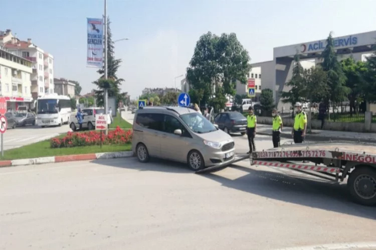 Bursa'da yürekleri ağza getiren kaza