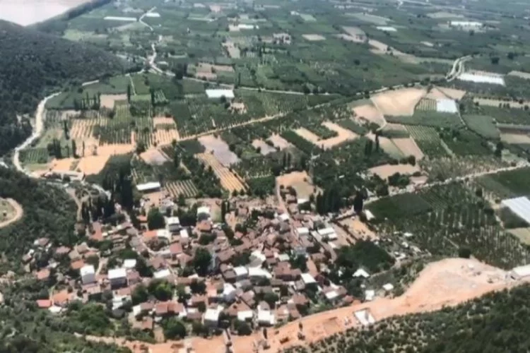 Bursa'da afet bölgesi helikopterden böyle görüntülendi
