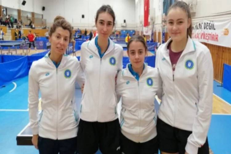 Bursa Büyükşehir Belediyespor Kulübü masa tenisini birinci bitirdi