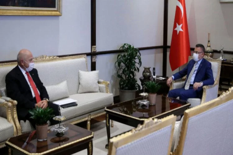 Cumhurbaşkanı Yardımcısı Oktay, TFF Başkanı Özdemir'i kabul etti