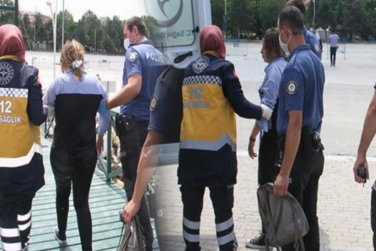 Göle atlayan kadını suya giren polisler kurtardı!