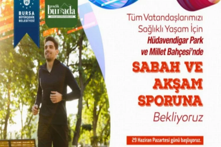 Bursa'da sağlıklı yaşam için haydi spora