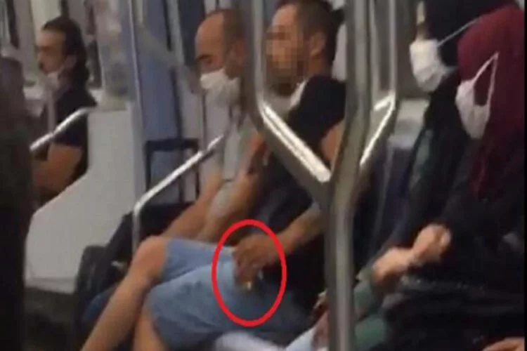 Metroda maske takmayan yolcuya para cezası
