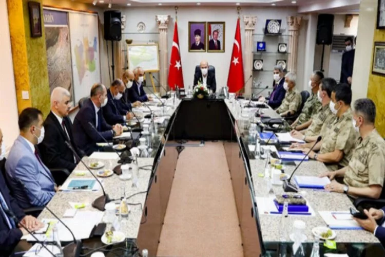 Mardin'de Bakan Soylu başkanlığında güvenlik toplantısı