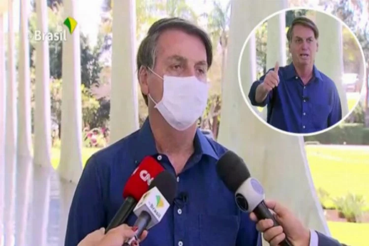 Gazeteciler, basın toplantısında maskesini çıkaran Bolsonaro'ya dava açıyor