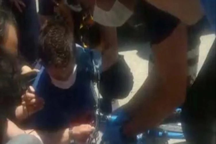 Bursa'da bisikletin direksiyonu bacağına saplandı