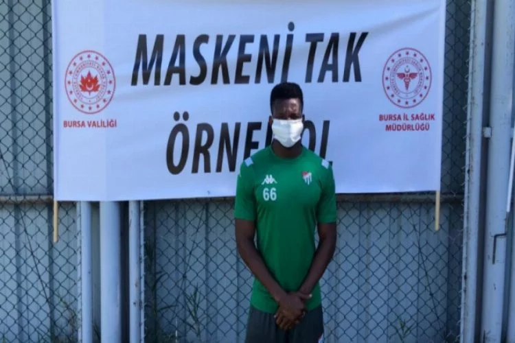 'Maske tak, örnek ol' kampanyasına Bursaspor'dan destek!