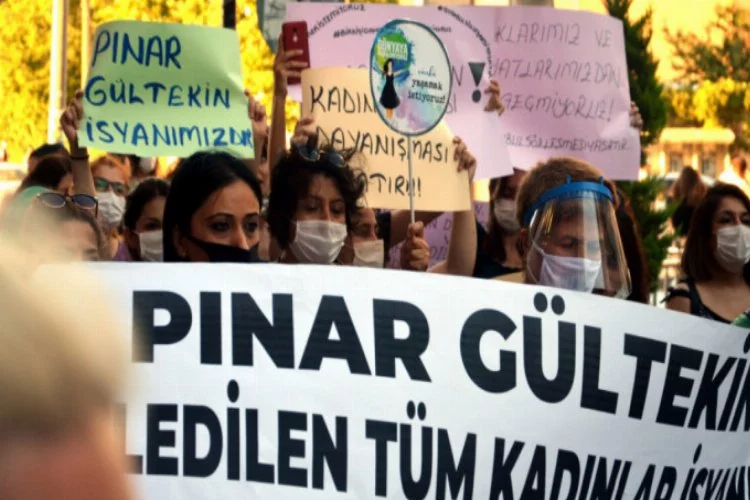Pınar Gültekin'in vahşice öldürülmesi ve kadın cinayetleri protestosu