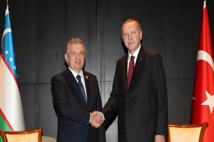 Erdoğan, Özbek mevkidaşıyla görüştü