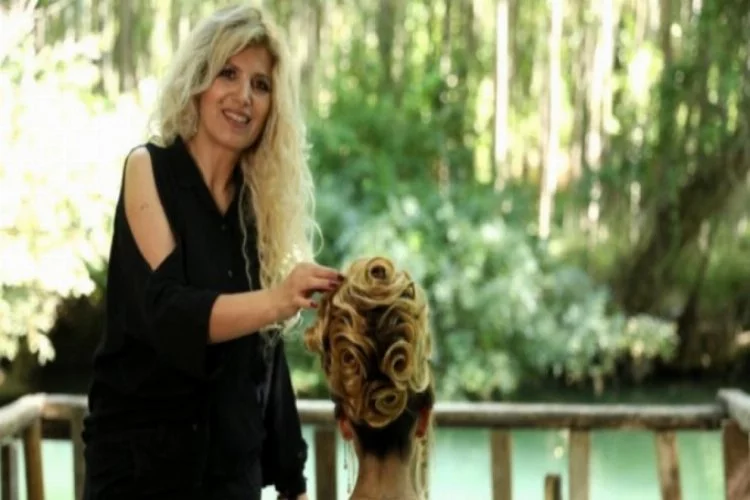 Avrupa'yı sallayan kadın kuaför gelinleri doğada hazırlıyor