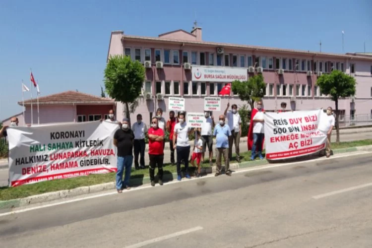 Bursa'da halı saha işletmecileri isyan etti!
