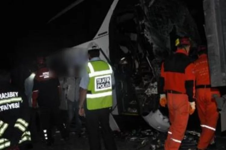 Bursa'daki feci otobüs kazasında can verdi