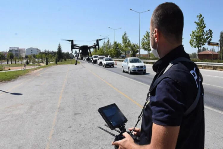 Kurban Bayramı trafiğine 'dronlu' denetim
