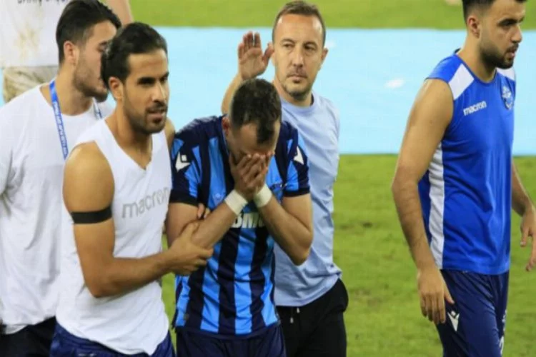 Adana Demirspor'da futbolcular yıkıldı, gözyaşları sel oldu