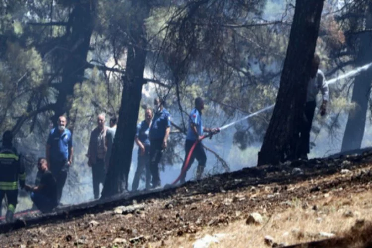 Gaziantep'te herkes yangın için seferber oldu