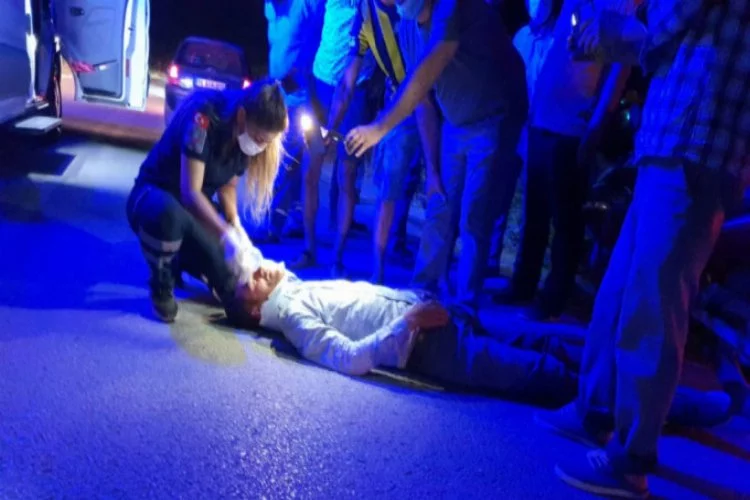 Bursa'da alkollü sürücü 2 kez motosikletini devirdi!
