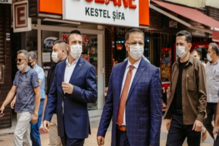 Bursa Kestel Belediye Başkanı Tanır'dan koronavirüs denetimi