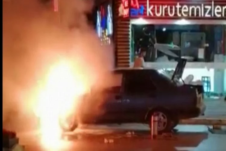 Bursa'da seyir halinde alev alev yandı!