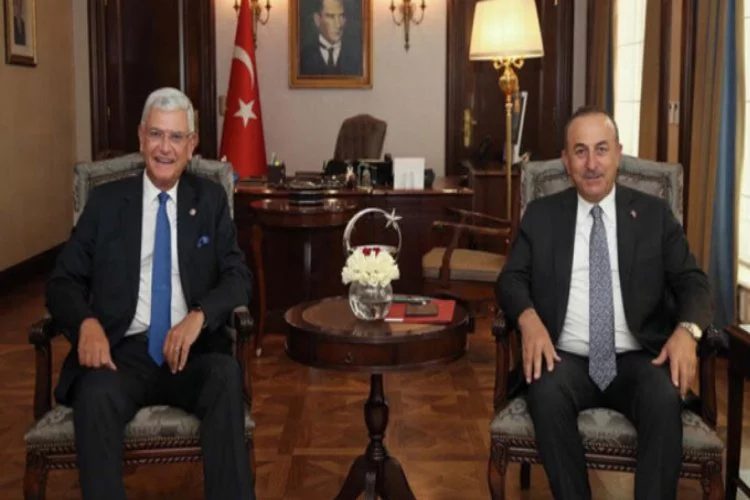 Çavuşoğlu, Başkan Bozkır ile görüştü