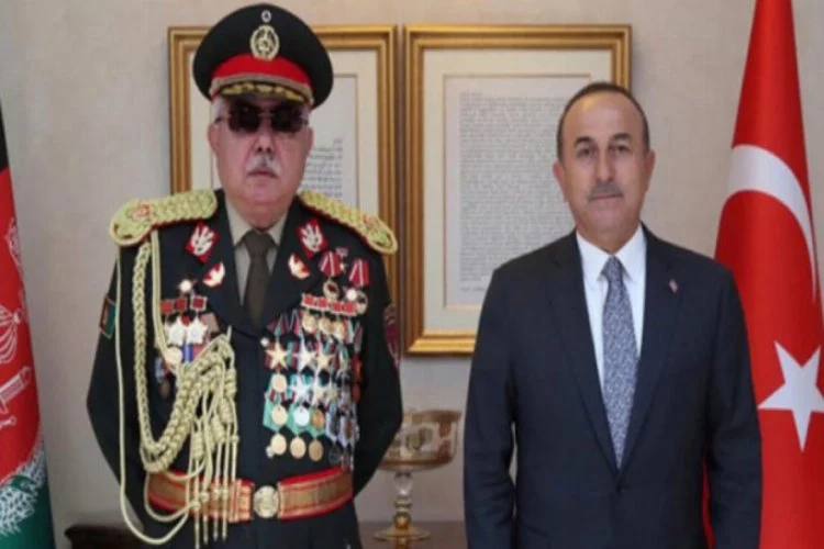 Çavuşoğlu, Afganistan eski Cumhurbaşkanı Birinci Yardımcısı ile görüştü