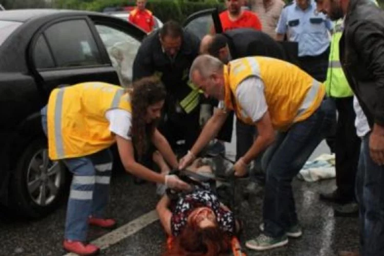 Bursa'daki kazada faciadan dönüldü