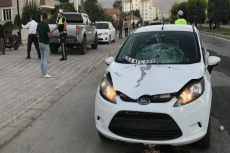 Konya'da otomobil çarpan yaya hayatını kaybetti