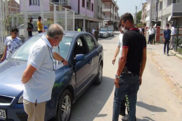 Bursa'da otomobil ile motosiklet çarpıştı; 1 yaralı