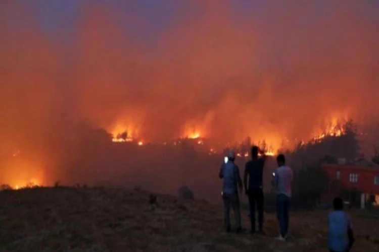 Yangınla ilgili açıklama: 6 köy boşaltıldı