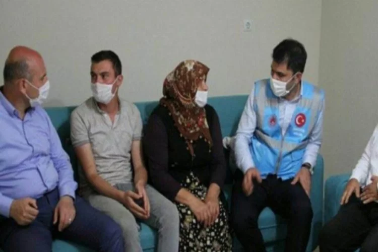 Bakanlardan selde eşi kaybolan Zeynep Akar'a ziyaret